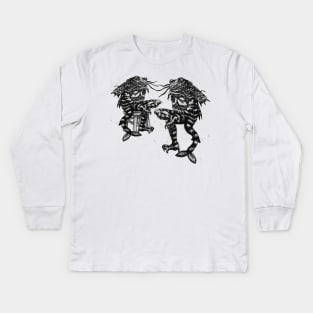 the elders at ease in the amygdala Kids Long Sleeve T-Shirt